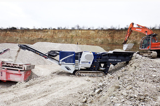 Track Mounted Digunakan Penghancur Rahang Portabel MC 110 R EVO 248 Kw