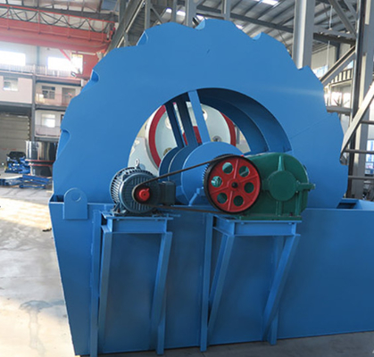 Wheel Type Sand Electric Vibrating Sieve Machine 50 TPH 5.5kw Untuk Konstruksi