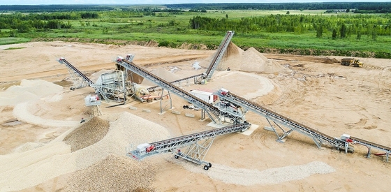 Coal Teel Cord Transfer Belt Conveyor Tripper Tetap 7.5kW - 250kW