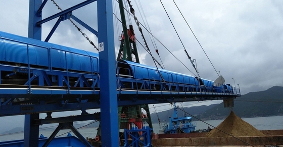 Belt Transfer Jarak Jauh Conveyor Mobile Iron Ore Coal Cement Wide Belt