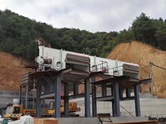 Mesin Getaran Layar Getaran Linier Efisiensi Tinggi Untuk Pabrik Beton Agregat