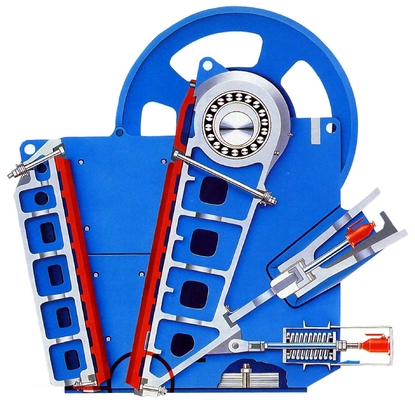 V Gravity Single Toggle Mesin Jaw Crusher Primer Dengan Kapasitas Tinggi CJ1211