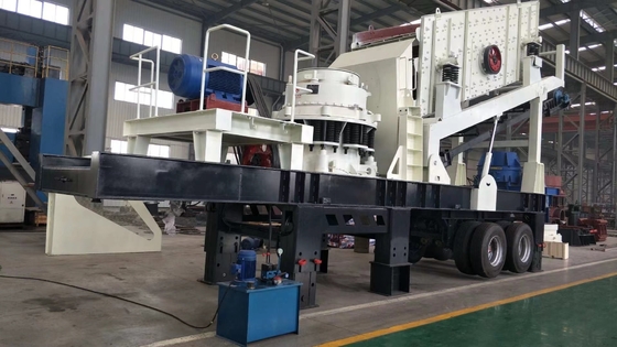 PEW1100 300Kw Portable Crushing Plant Crusher Konstruksi Mesin di Pertambangan dan Penggalian