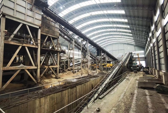 Konveyor Belt Otomatis 415V, 440V 400mm Quarry Dan Mineral Transport Coal Tripper Conveyor