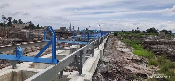 Rubber Fixed Transfer Belt Conveyor Tahan Panas Universal Untuk Sistem Transportasi
