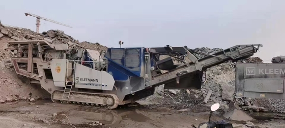 Portable Rock Digunakan Mobile Crusher MR110 Z EVO2 Track Mounted Made In 2018