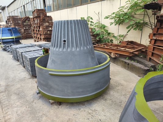 Cone Stone Crusher Suku Cadang Pelat Rahang Mn18Cr2 Mn13Cr2 Baja Mangan Tinggi