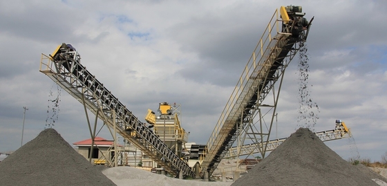 B800 B1000 B1200 PVC Belt Transfer Conveyor Untuk Tambang Pertambangan