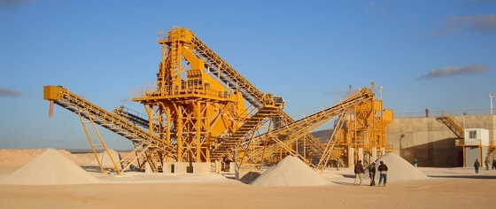 TD75 Modular Mining Conveyor Belt B1400 11Kw Wide Rubber Untuk Stone Crusher
