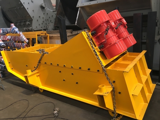 GZT 0932 Linear Grizzly Vibrating Feeder Machine 2 * 1.5Kw Apron ZSW Series