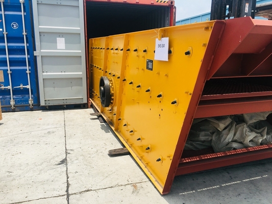 Putaran Ultrasonic Sand Vibrating Screening Machine 18.5Kw 3YK1848 Dengan Mn Steel Net