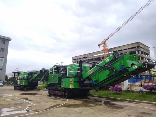 C106 Crawler Type Mobile Crusher Dan Screeners 600 × 900 Kerikil Granit Portabel Kecil