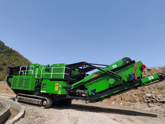C106 Crawler Type Mobile Crusher Dan Screeners 600 × 900 Kerikil Granit Portabel Kecil