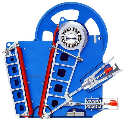 V Gravity Single Toggle Primary Jaw Crusher Mesin